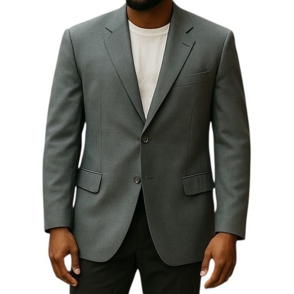 Lauren Ralph Lauren Men's Marshall Fields Sport Coat Blazer Gray Plaid Business